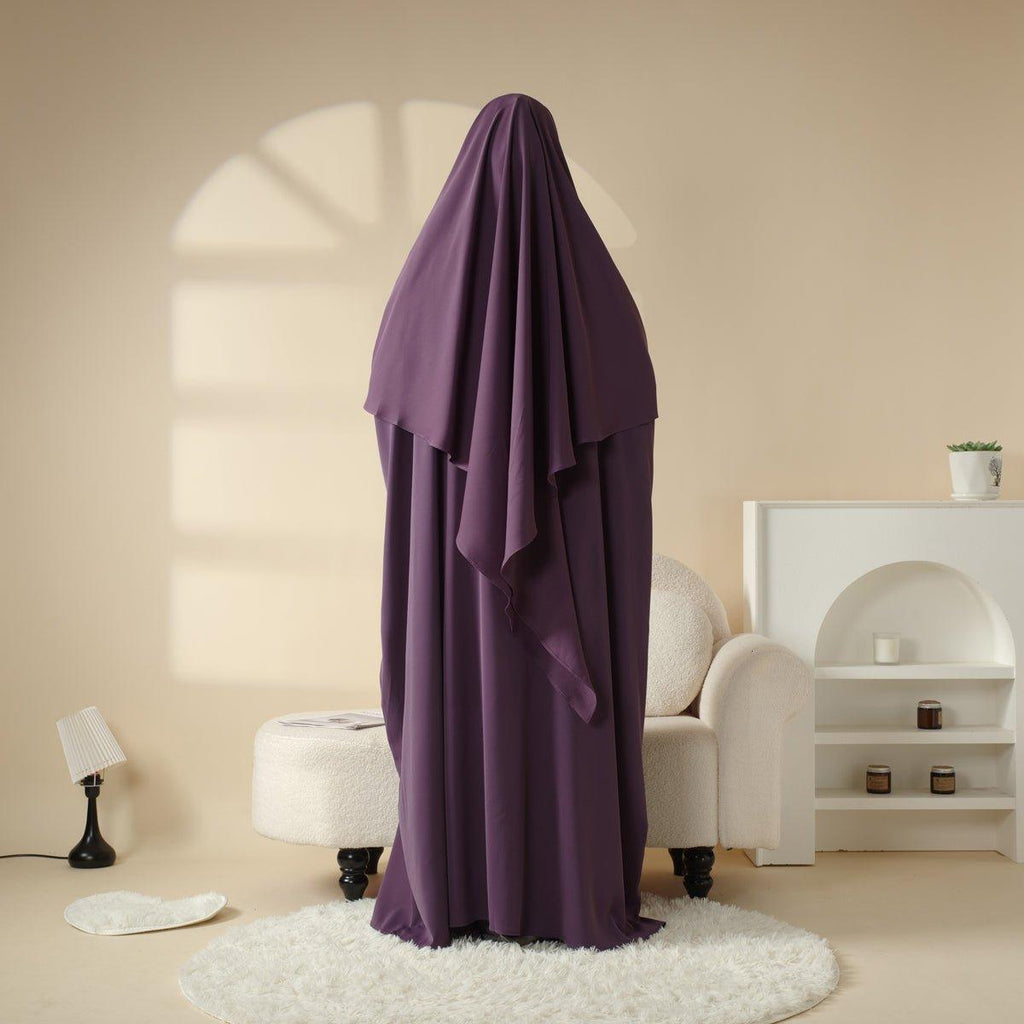 Matching Abaya Khimar Set (MK004) by Mariam's Collection