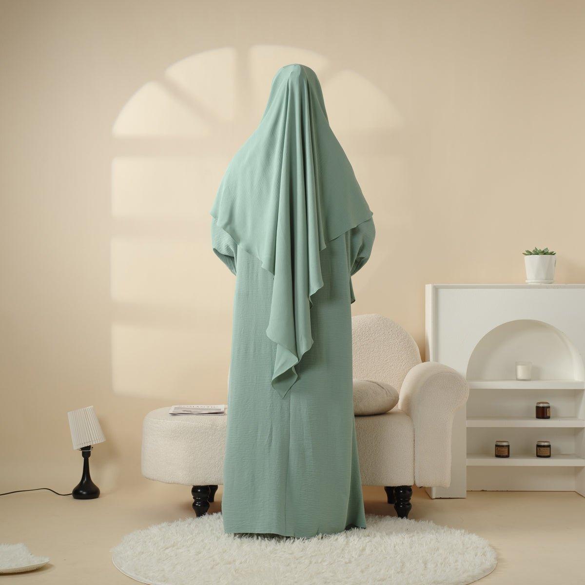 MK015 New Crepe Set Khimar by Mariam's Collection