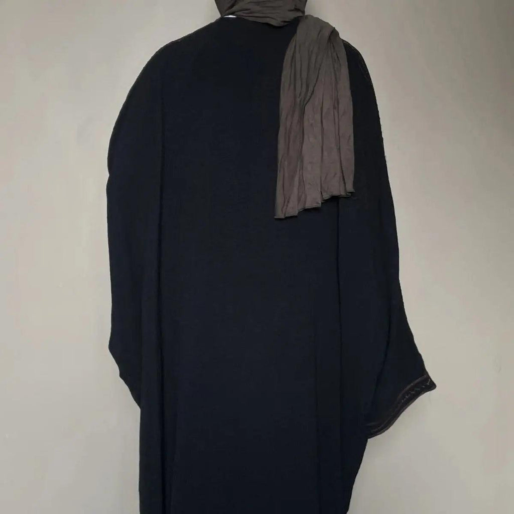 Batwing Sleeve Embroidered Open Abaya (MOA015) by Mariam's Collection