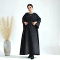 Winter Jacquard Pocket Abaya(MOA025) by Mariam's Collection