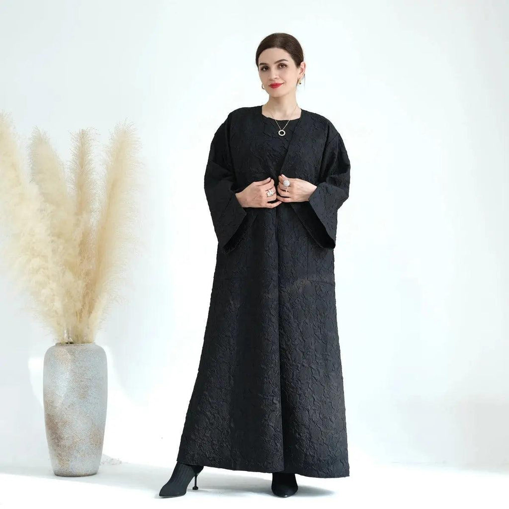 Winter Jacquard Pocket Abaya(MOA025) by Mariam's Collection