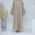 Exquisite Embroidery Set Open Abaya (MOA039) by Mariam's Collection