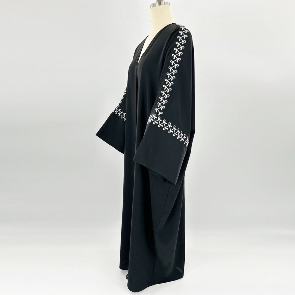 Moonlight Embroidered Abaya Set | Batwing Sleeve Robe with Matching Hijab (MOA183) by Mariam's Collection