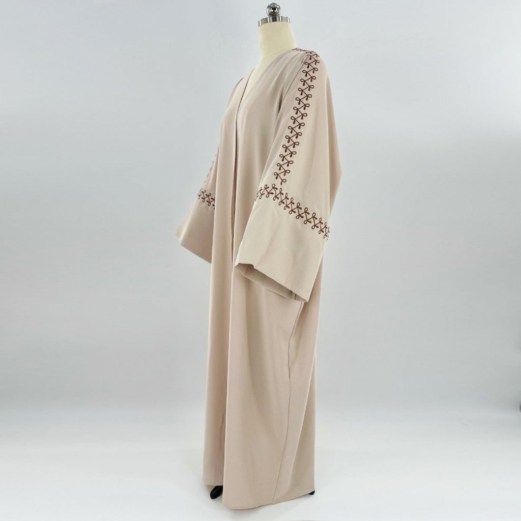 Moonlight Embroidered Abaya Set | Batwing Sleeve Robe with Matching Hijab (MOA183) by Mariam's Collection