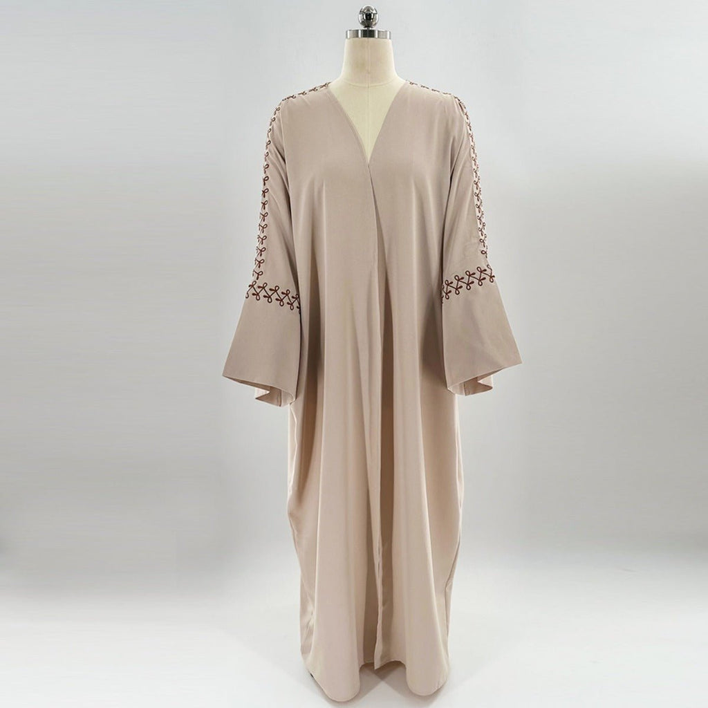 Moonlight Embroidered Abaya Set | Batwing Sleeve Robe with Matching Hijab (MOA183) by Mariam's Collection