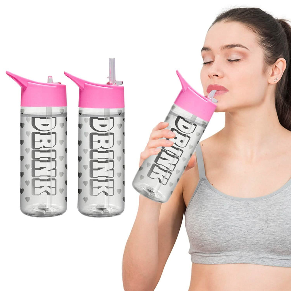 Motivational Leak Proof 32 Oz Water Bottles With Removable Straw by DailySale