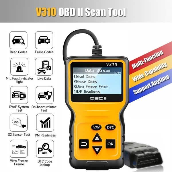 MOTOPOWER MP69033 OBD2 Scanner Universal Car Engine Fault Code Reader by DailySale