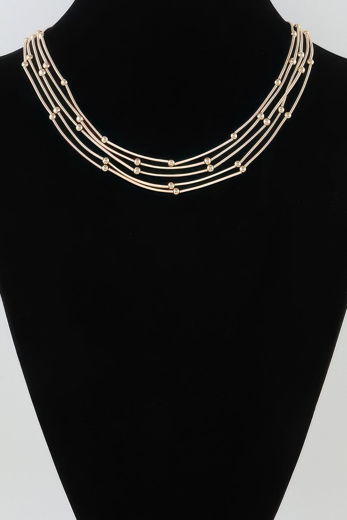 Multi Pillar Beaded Necklace by Tigbul's Variety Fashion Shop