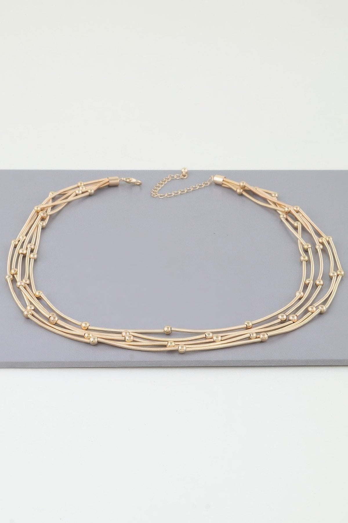 Multi Pillar Beaded Necklace by Tigbul's Variety Fashion Shop