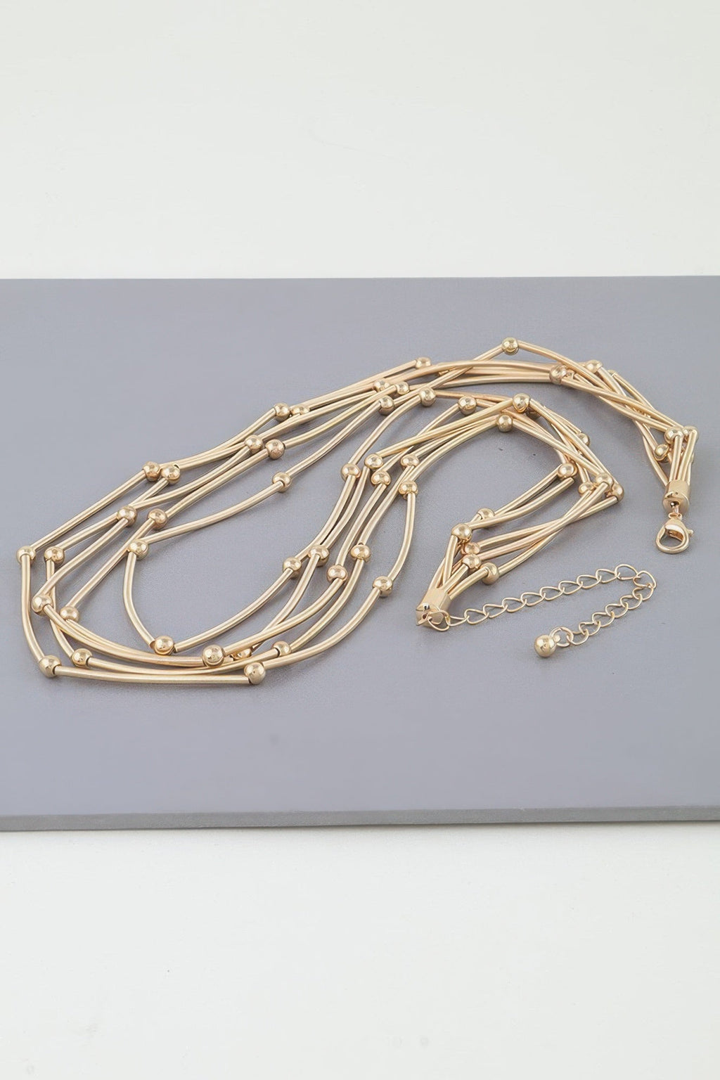 Multi Pillar Beaded Necklace by Tigbul's Variety Fashion Shop