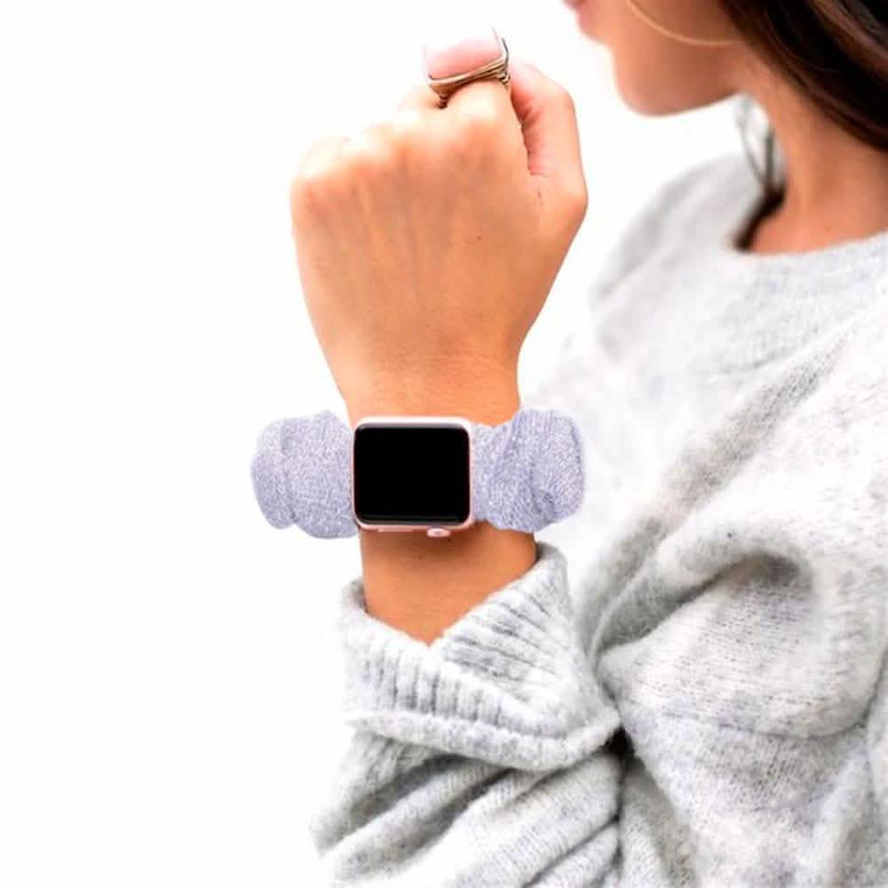 Multifunction Hair Scrunchie Apple Watch Band - Assorted Colors by DailySale