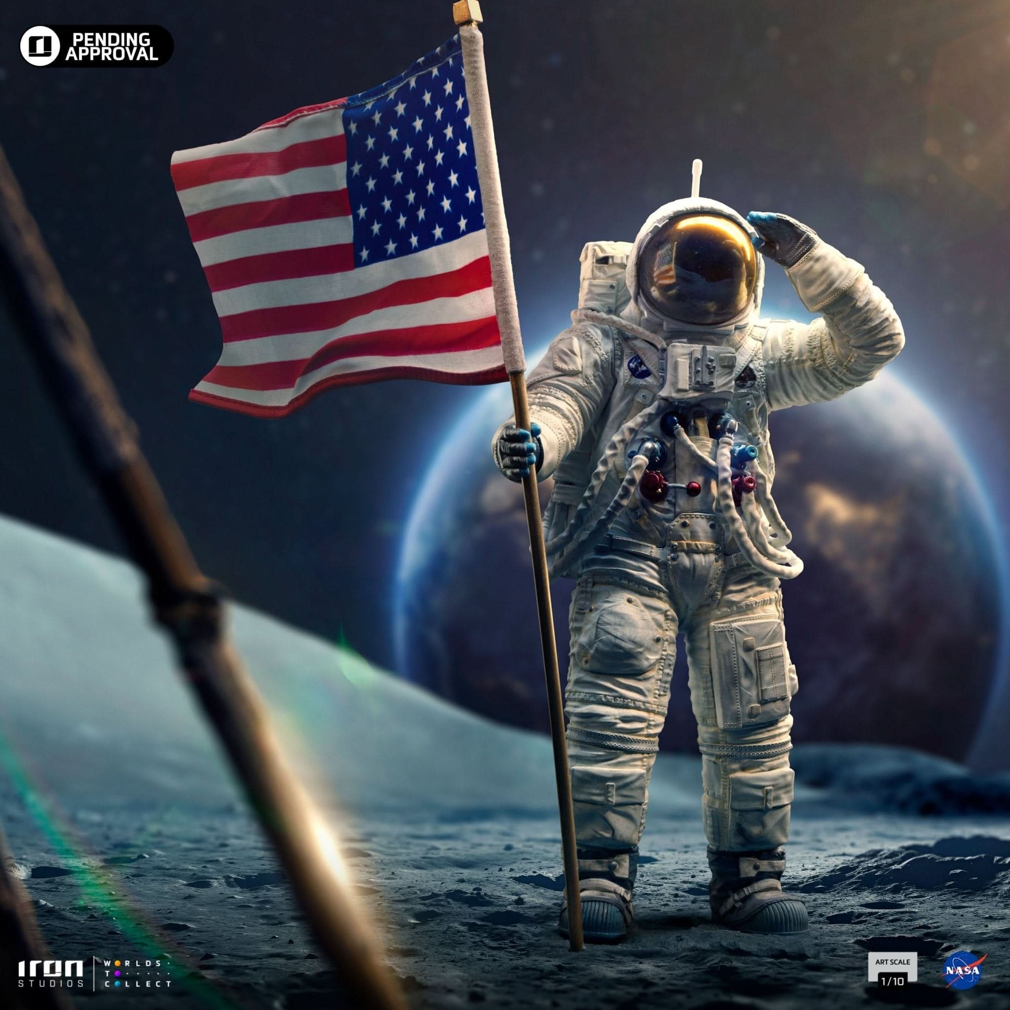 Statue Apollo 11 Astronaut - Nasa - Art Scale 1/10 - Iron Studios by Iron Studios Collectibles Store