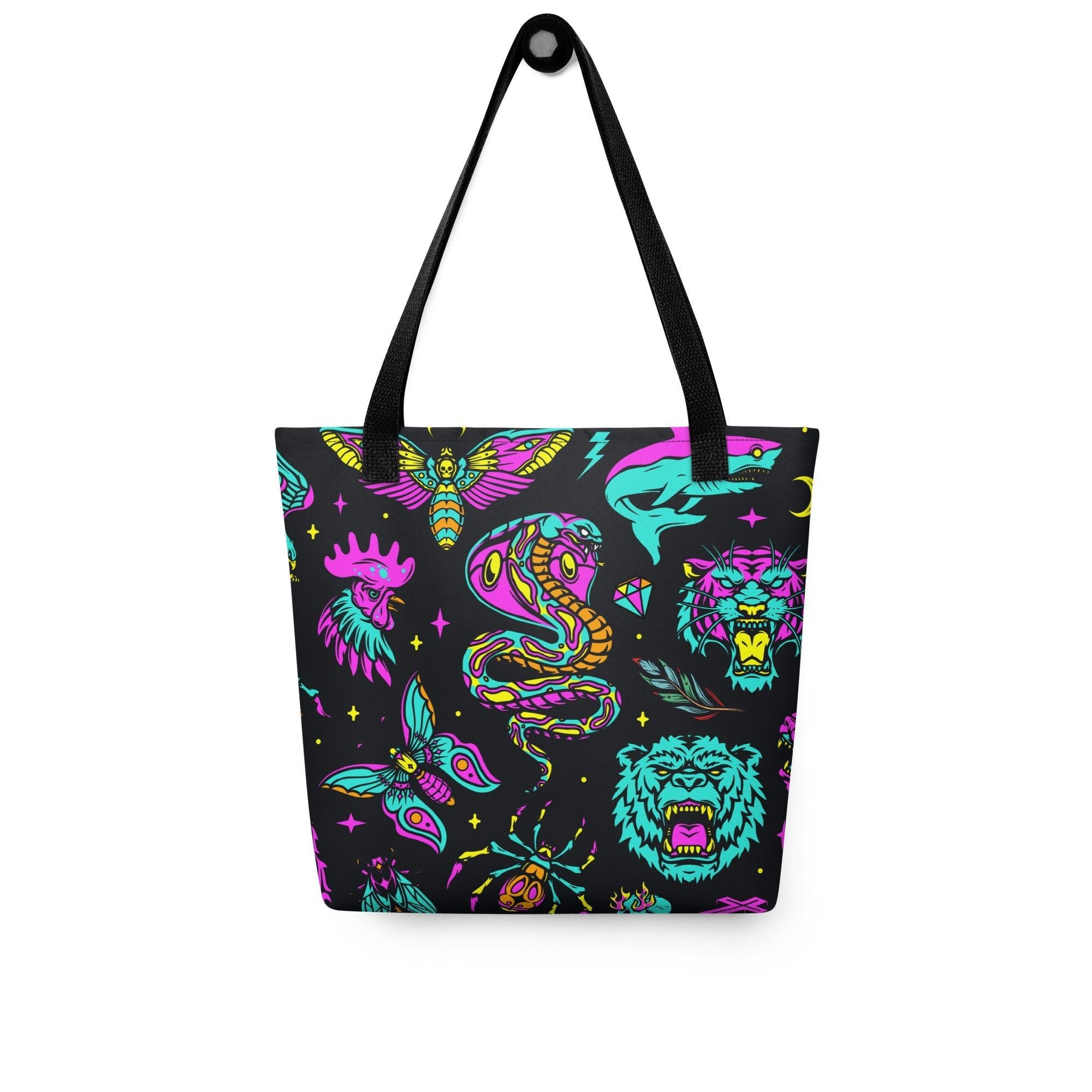 Neon Traditional Tote Bag by Goth Cloth Co.