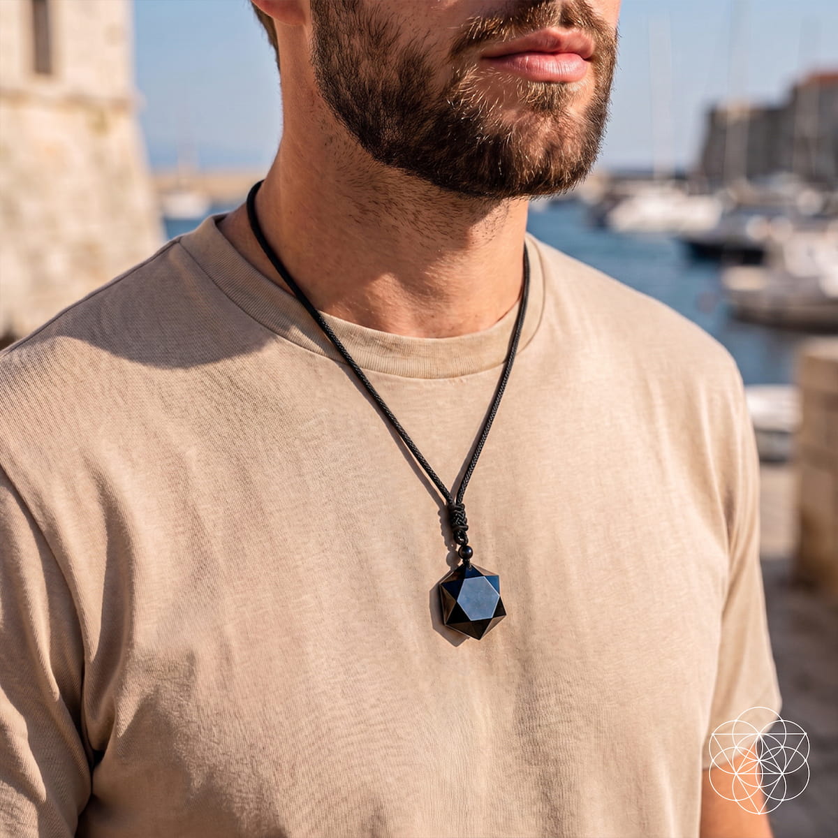 Premium Black Obsidian Talisman by Conscious Items