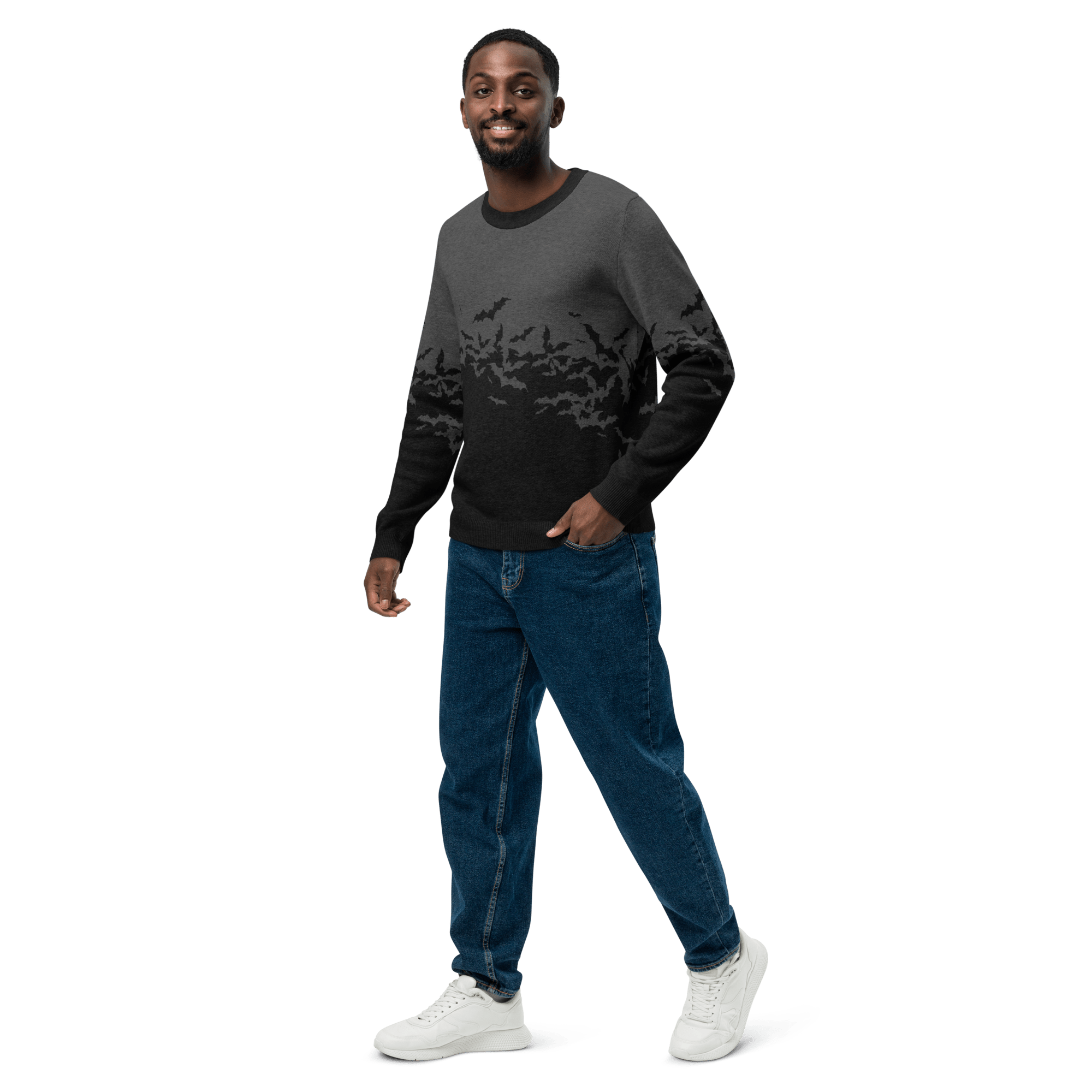 Night Swarm Knit Crewneck Sweater by Goth Cloth Co.