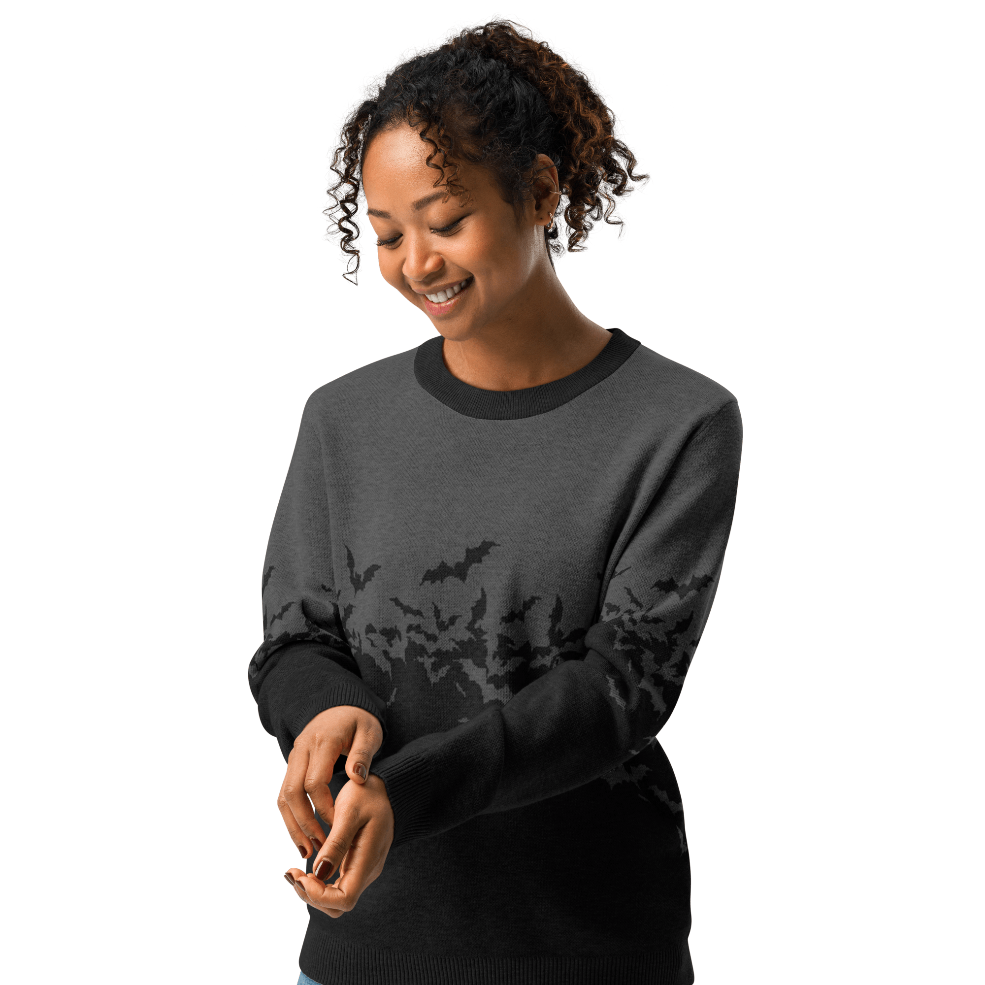 Night Swarm Knit Crewneck Sweater by Goth Cloth Co.
