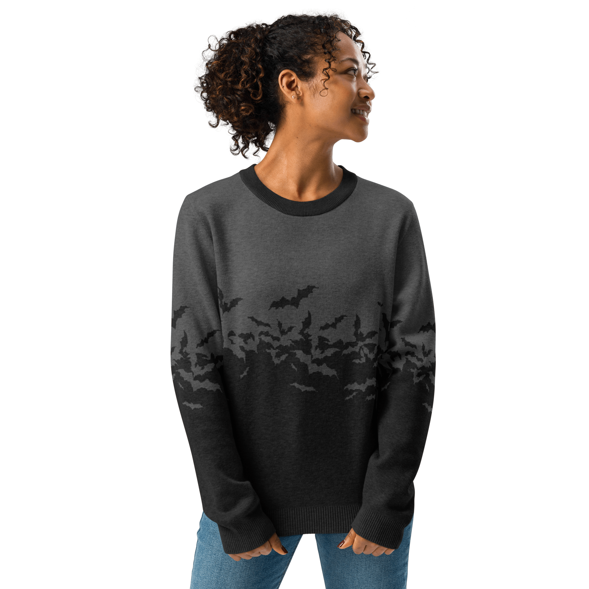 Night Swarm Knit Crewneck Sweater by Goth Cloth Co.