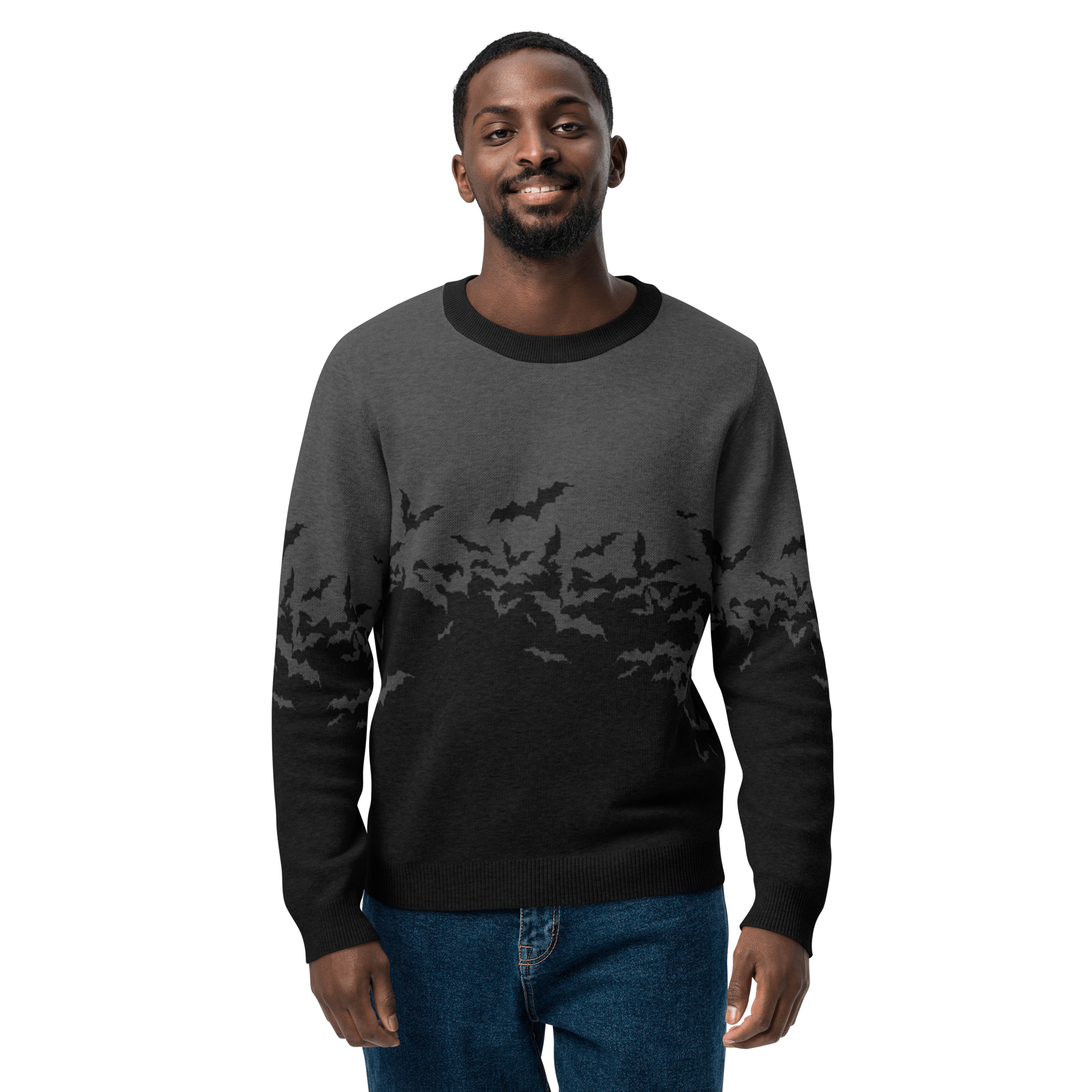 Night Swarm Knit Crewneck Sweater by Goth Cloth Co.