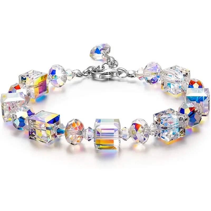 Northern Lights Artificial Crystal Bracelet 7"+ 2" Extension Chain by DailySale