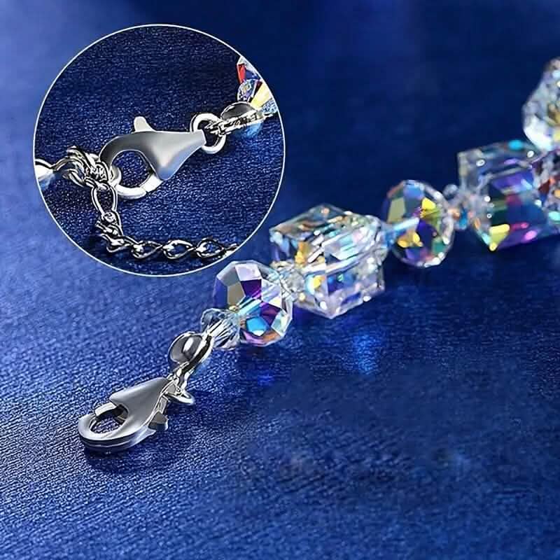 Northern Lights Artificial Crystal Bracelet 7"+ 2" Extension Chain by DailySale