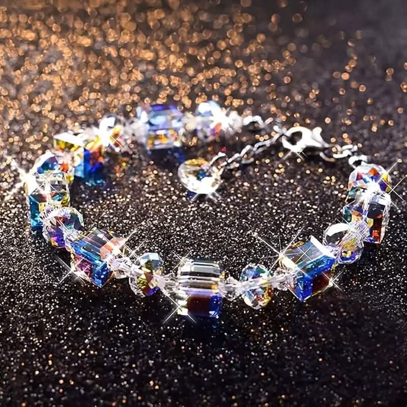 Northern Lights Artificial Crystal Bracelet 7"+ 2" Extension Chain by DailySale