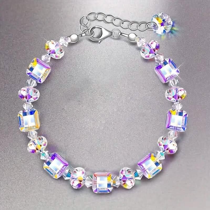 Northern Lights Artificial Crystal Bracelet 7"+ 2" Extension Chain by DailySale