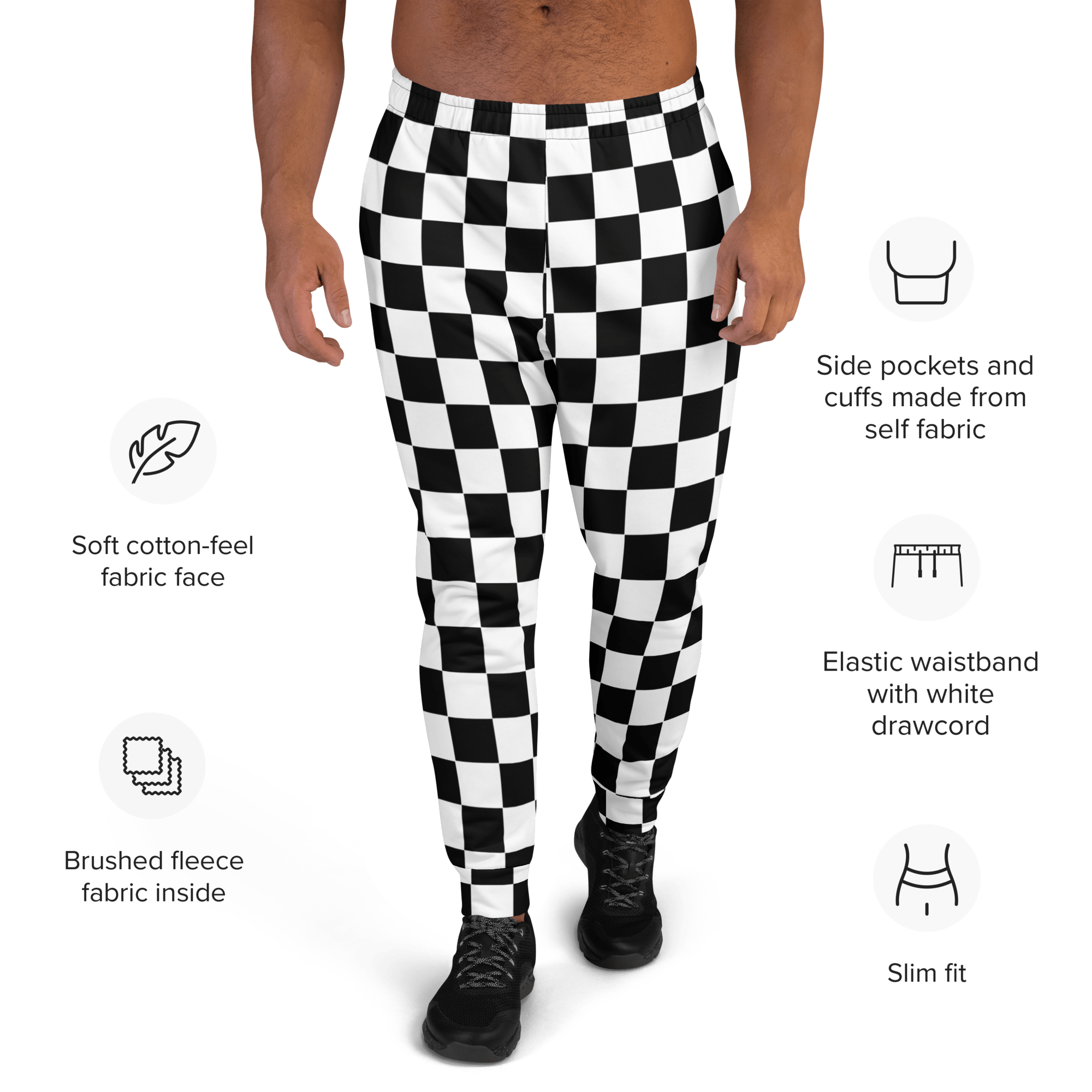 OG Checkerboard Unisex Joggers by Goth Cloth Co.