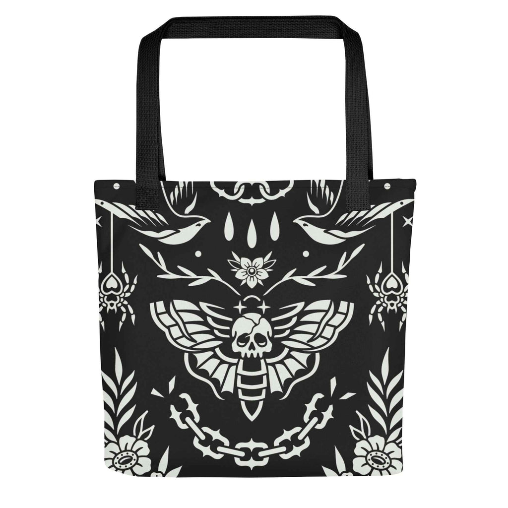 Old School Ink Tote Bag by Goth Cloth Co.
