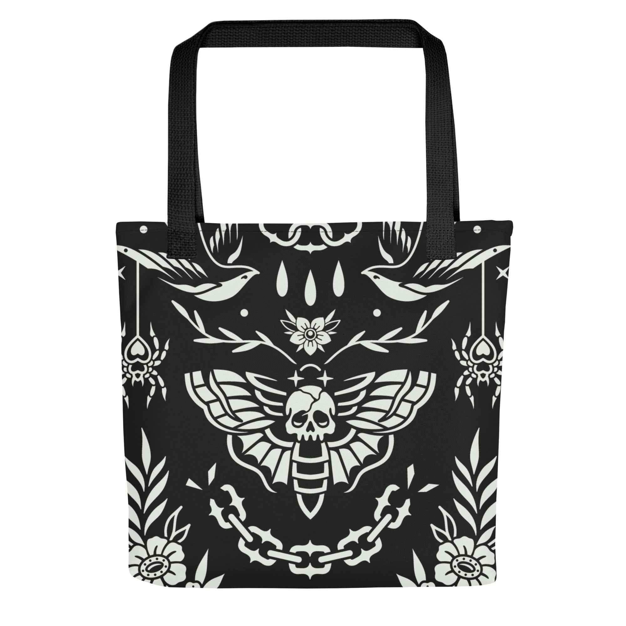 Old School Ink Tote Bag by Goth Cloth Co.