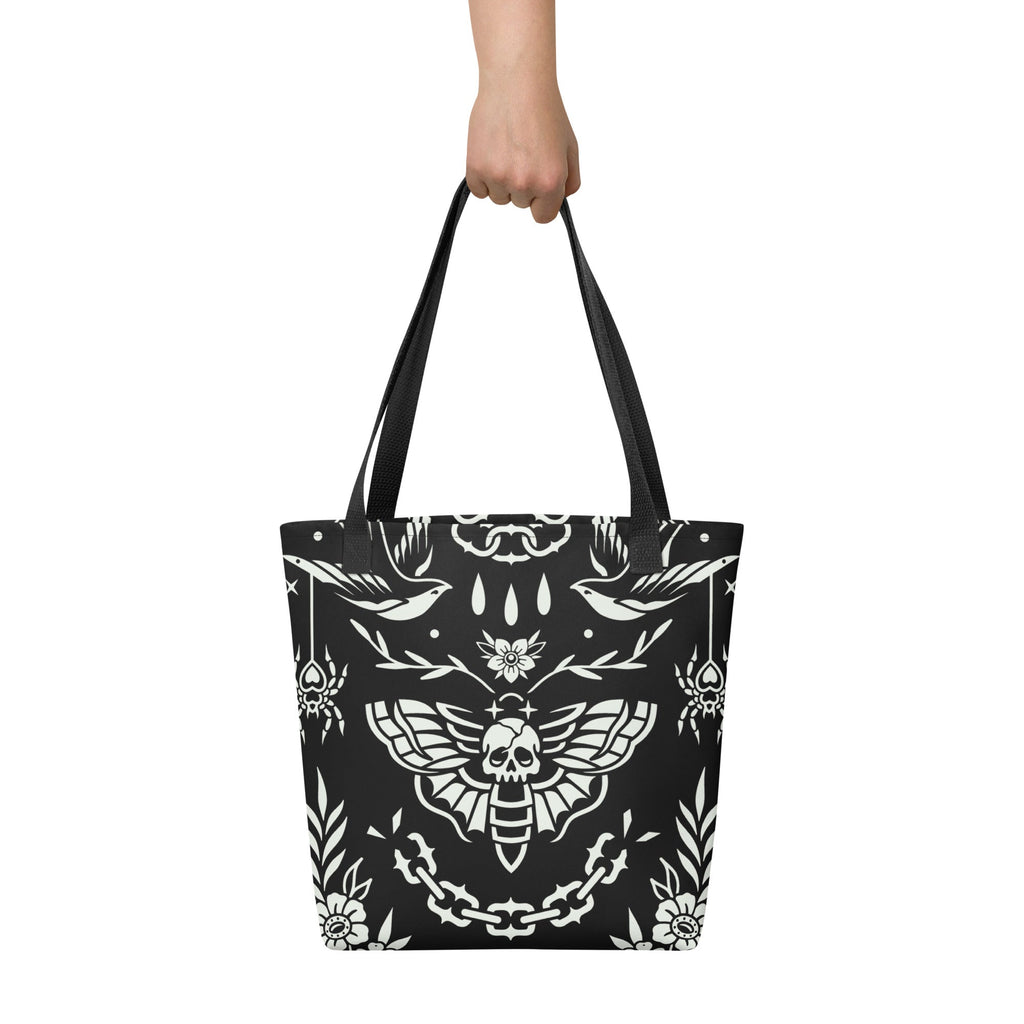 Old School Ink Tote Bag by Goth Cloth Co.