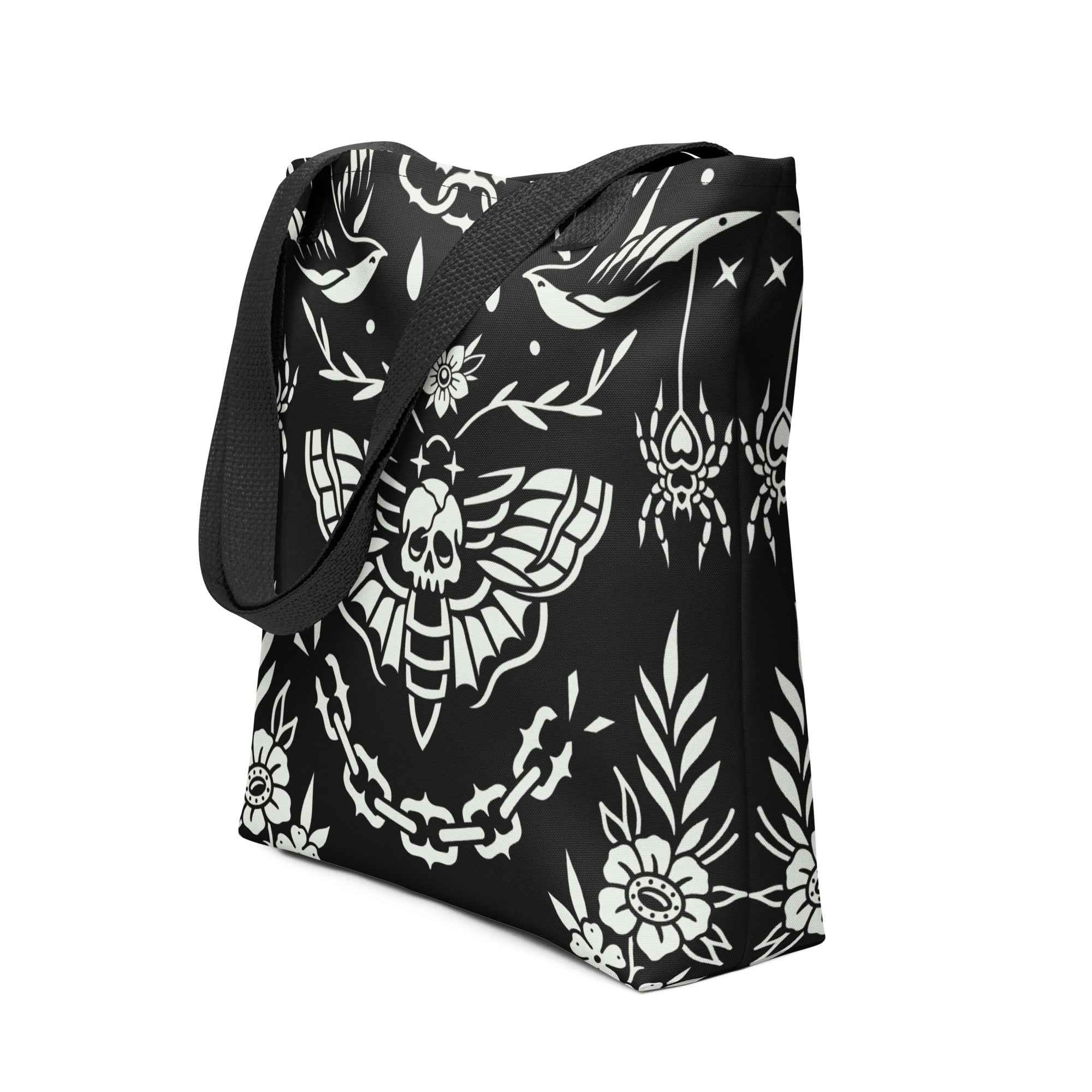 Old School Ink Tote Bag by Goth Cloth Co.