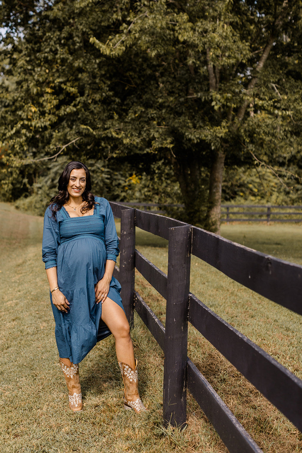 The Jenna Dress in Teal by Carla Kiley Collection
