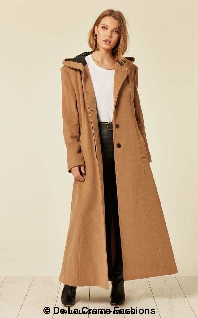 Oversized Wool Blend Hooded Coat 1716 for Ultimate Stylish Comfort by Rose Eleusis