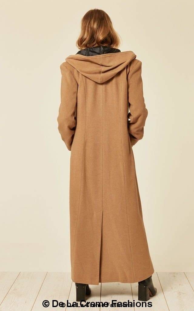 Oversized Wool Blend Hooded Coat 1716 for Ultimate Stylish Comfort by Rose Eleusis