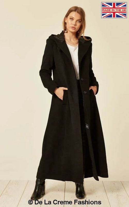 Oversized Wool Blend Hooded Coat 1716 for Ultimate Stylish Comfort by Rose Eleusis