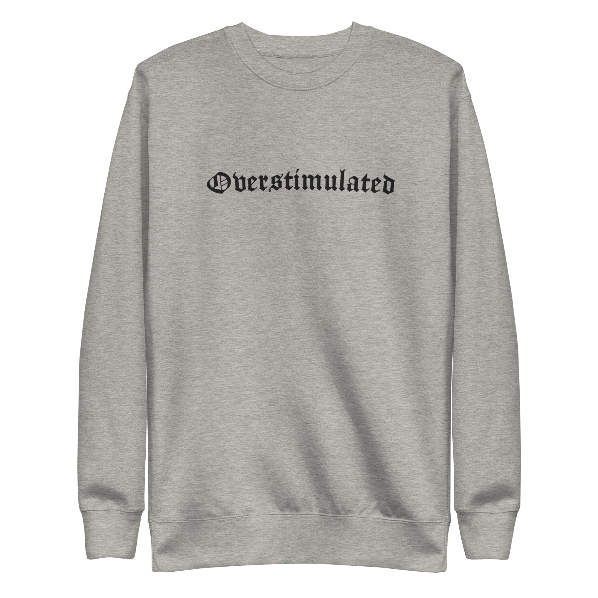 Overstimulated Embroidered Sweatshirt by Goth Cloth Co.