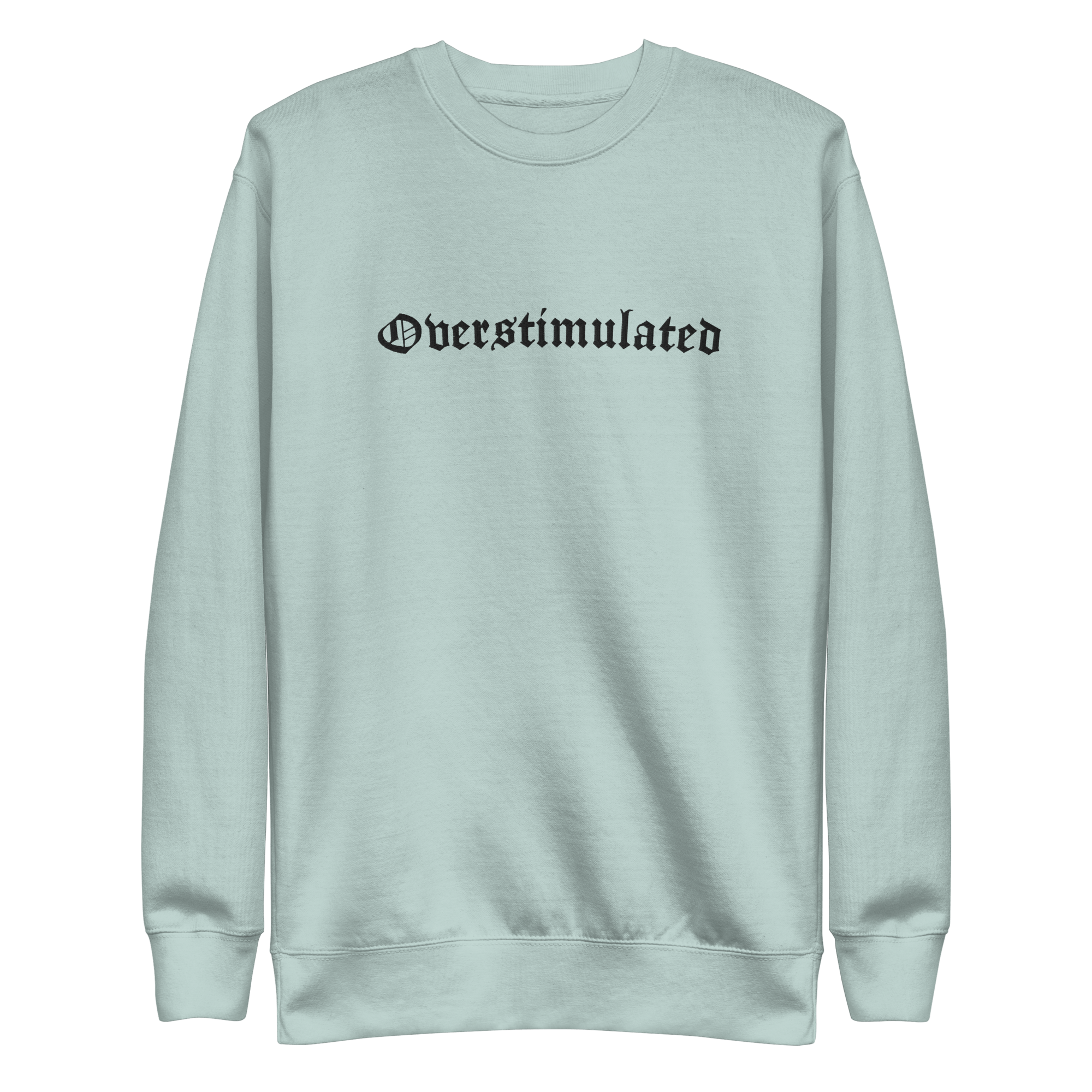 Overstimulated Embroidered Sweatshirt by Goth Cloth Co.