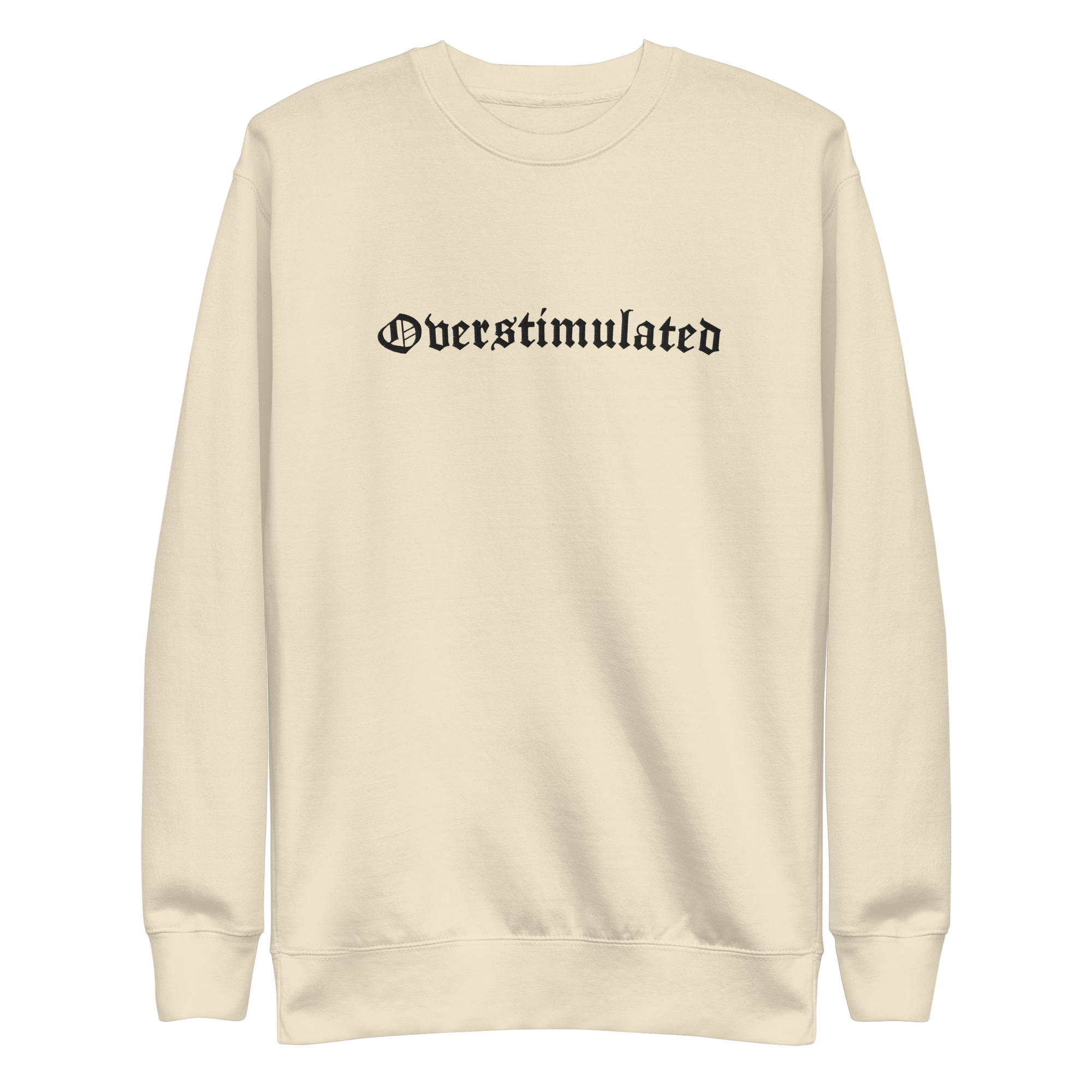 Overstimulated Embroidered Sweatshirt by Goth Cloth Co.