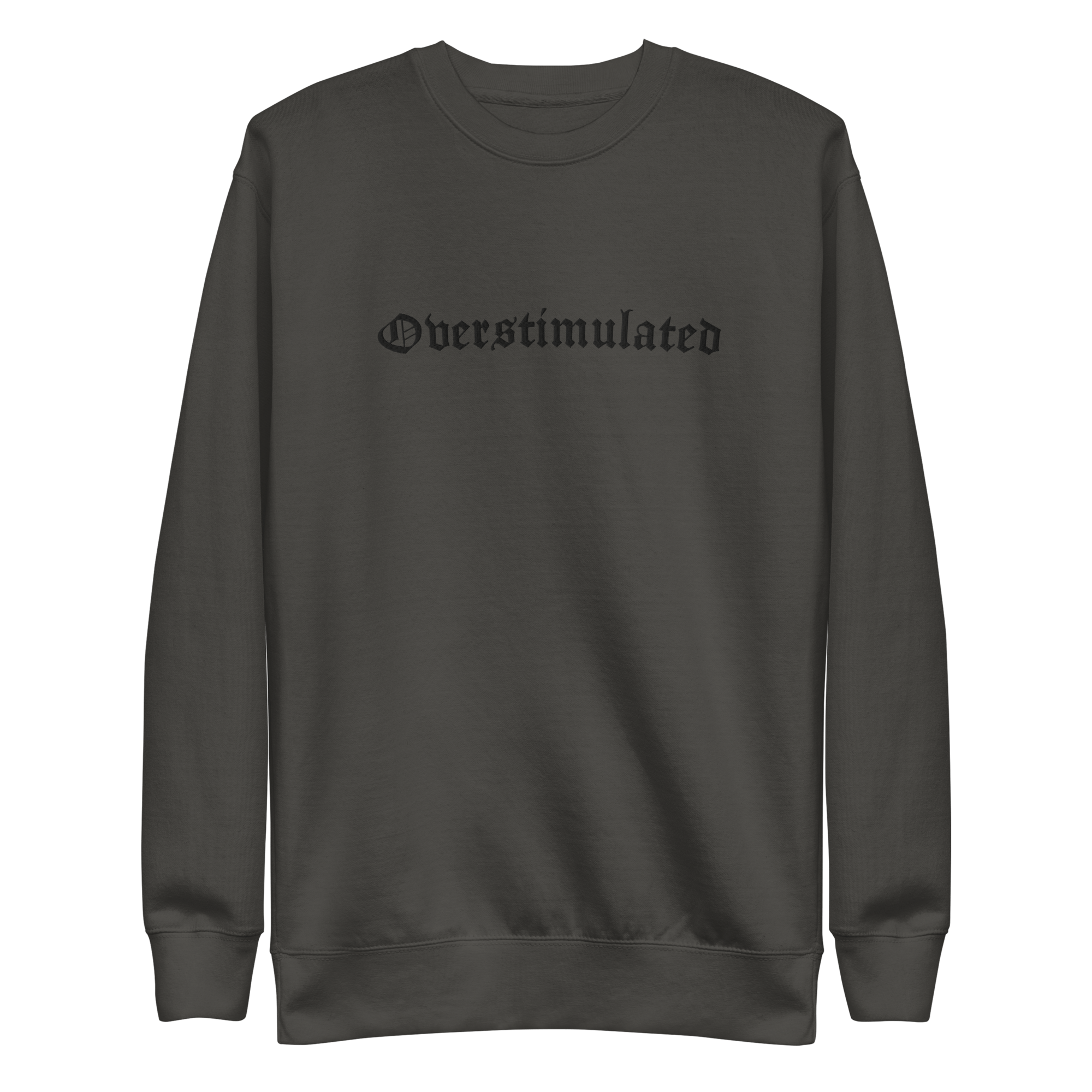 Overstimulated Embroidered Sweatshirt by Goth Cloth Co.