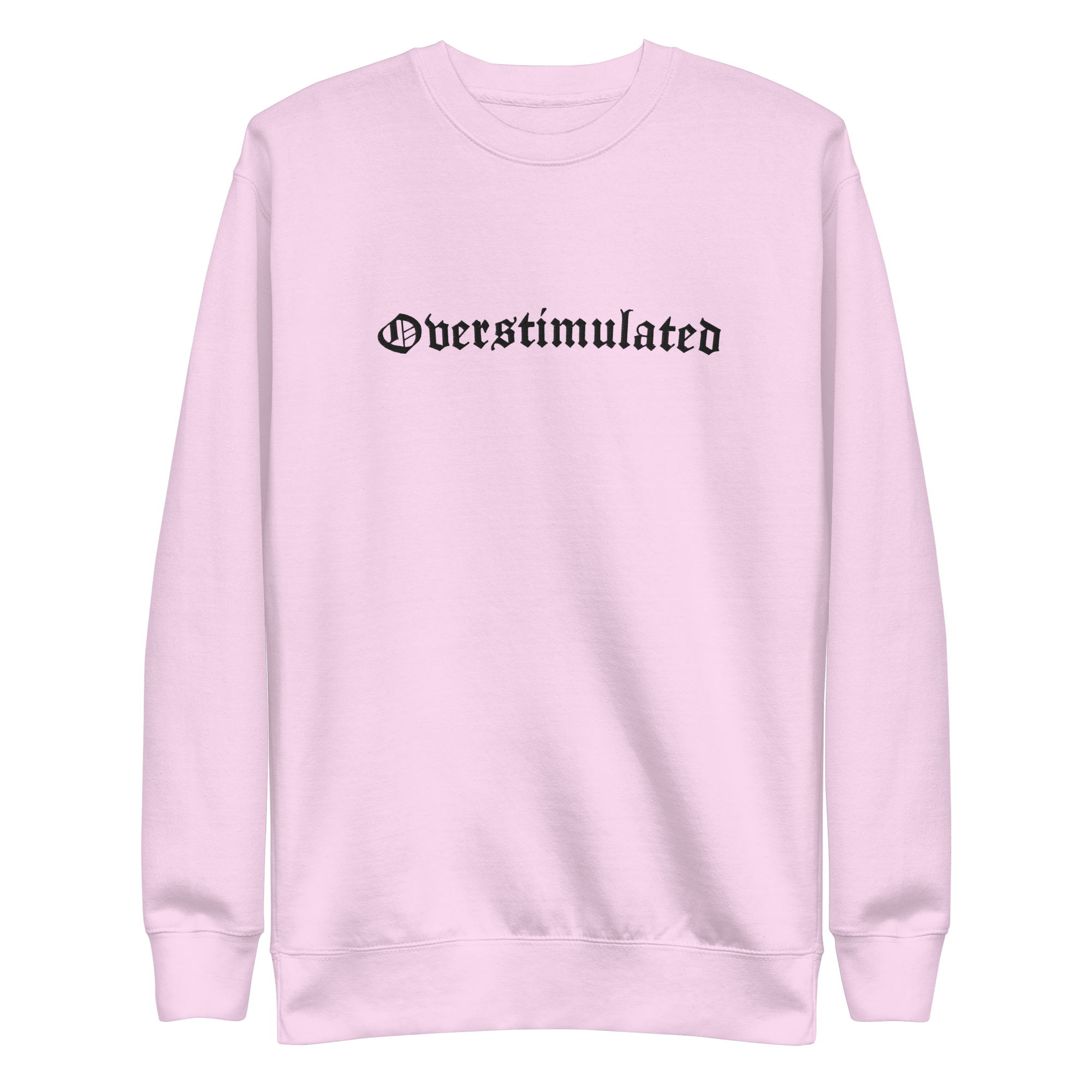 Overstimulated Embroidered Sweatshirt by Goth Cloth Co.