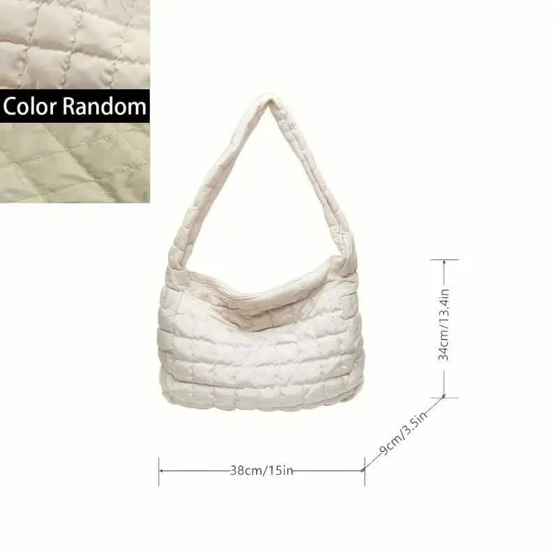 Padded Argyle Quilted Crossbody Hobo Bag by DailySale