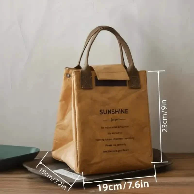 Paper Bento Bag Waterproof And Oilproof Insulation Bag by DailySale