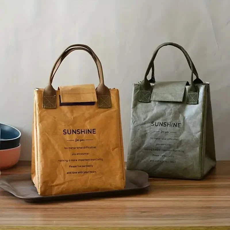 Paper Bento Bag Waterproof And Oilproof Insulation Bag by DailySale