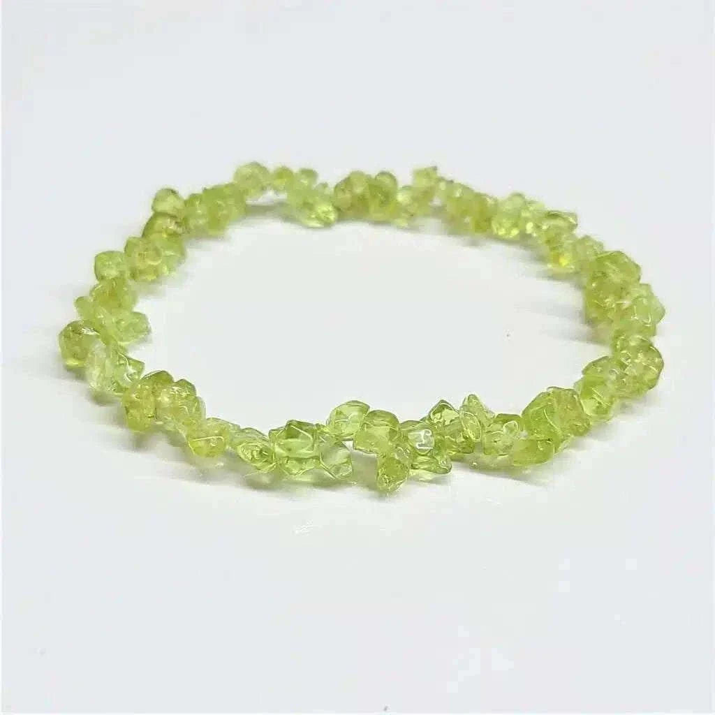 Peridot Chip Bracelet by Sacred Crystals