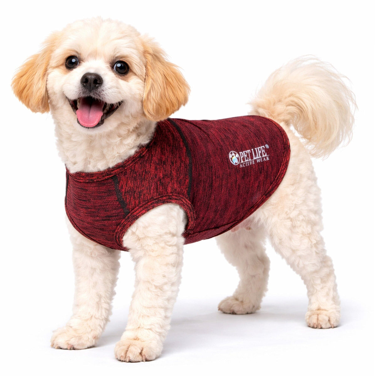 Pet Life ® Active 'Aero-Pawlse' Quick-Dry and 4-Way-Stretch Yoga Fitness Dog T-Shirt Tank Top by Pet Life
