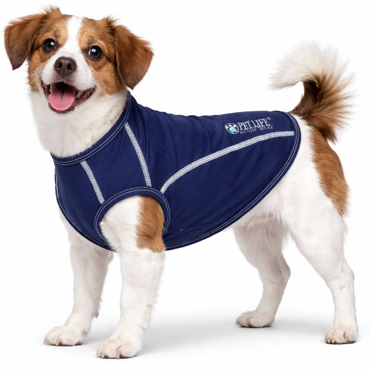 Pet Life ® Active 'Racerbark' 4-Way-Stretch Yoga Fitness Dog T-Shirt Tank Top by Pet Life