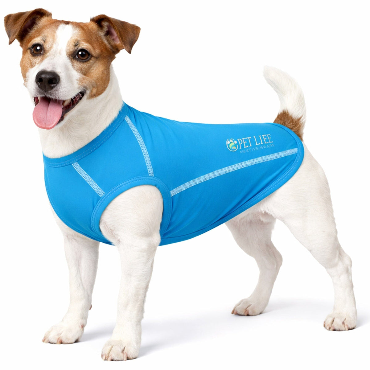 Pet Life ® Active 'Racerbark' 4-Way-Stretch Yoga Fitness Dog T-Shirt Tank Top by Pet Life