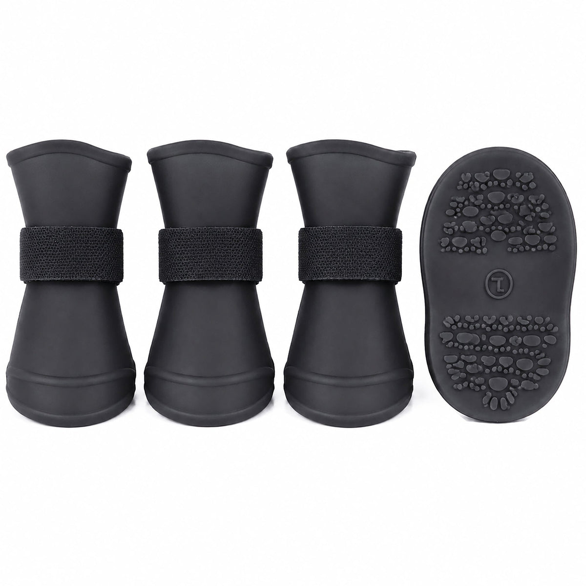 Pet Life ® Elastic Protective Multi-Usage All-Terrain Rubberized Dog Shoes - Set of 4 by Pet Life