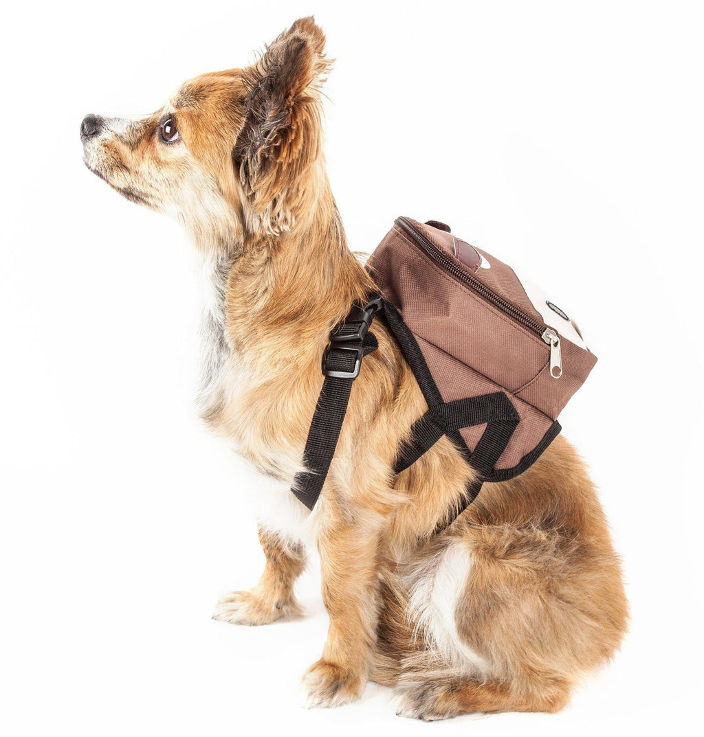 Pet Life ® 'Mooltese' Large-Pocketed Animated Fashion Dog Harness Backpack by Pet Life