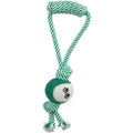 Pet Life ® 'Pull Away' All Natural Jute Rope and Tennis Ball Dog Toy by Pet Life